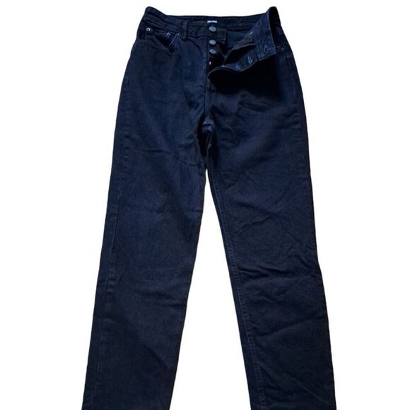 GRLFRND Women's Devon Boyfriend Black Jeans Button Fly High Waist  Sz 26 - Picture 2 of 8